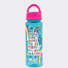 Kid's Water Bottle - You don't have to be perfect - rainbows