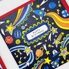 Scatter Brain - Happy Birthday/Comic Book Style Shooting Stars Birthday Card
