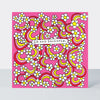 Scatter Brain - Granddaughter Birthday/Pink Rainbows & Daisies Card