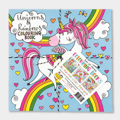 Mermaids, Unicorns &amp; Girls Rule Colouring Book Set of 3