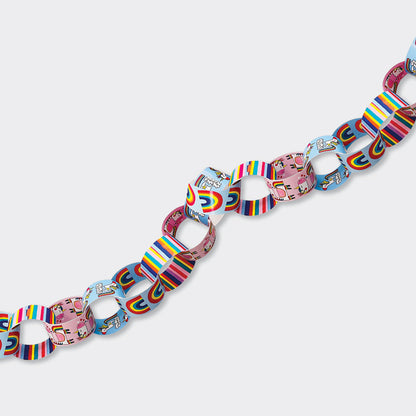 Party Paper Chain Kit-  Unicorns and Rainbows