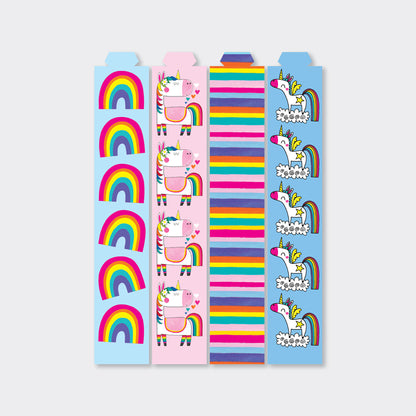 Party Paper Chain Kit-  Unicorns and Rainbows
