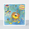 Chatterbox - Age 1 Lion with Balloon  - Birthday Card
