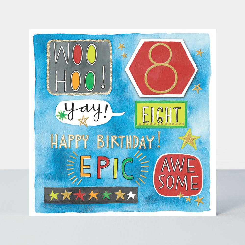 Chatterbox - Happy Birthday Awesome 8 Yay  - Birthday Card