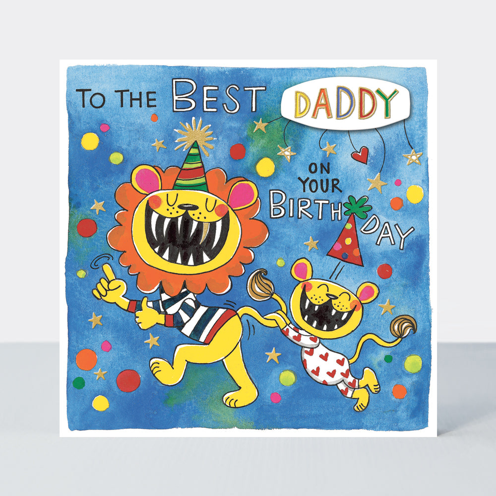 Chatterbox - Best Daddy Lions  - Birthday Card