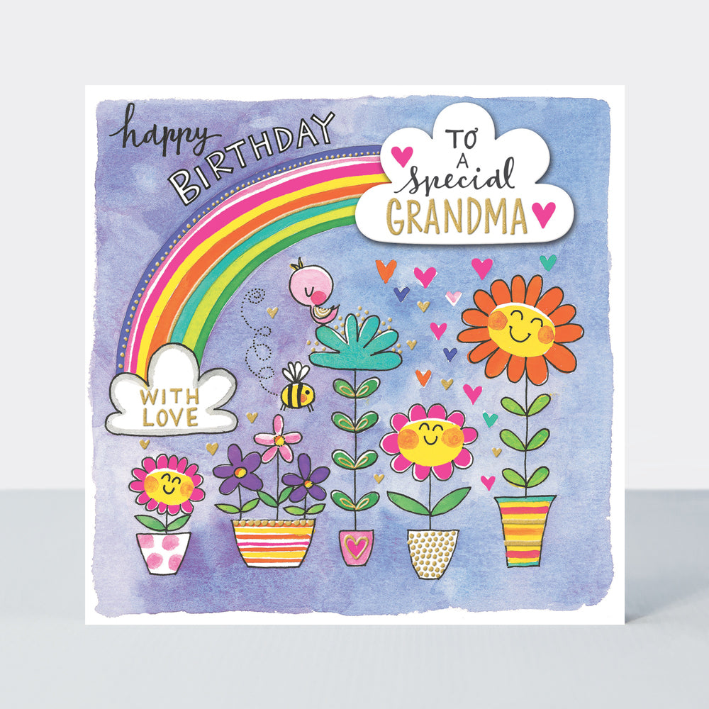 Chatterbox - Special Grandma Flower Pots  - Birthday Card