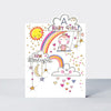 Cherry on Top - A Baby Girl! Bird on Swing - Baby Card