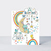 Cherry on Top - A Baby Boy! Bunny on Moon - Baby Card
