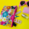 Clear Pencil Case/Pouch - Flowers, Hearts & Stars