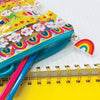 Clear Pencil Case/Pouch - Today Looks Beautiful' Suns, Rainbows & Clouds