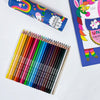 Tube of 24 Colouring Pencils - Unicorn & Rainbow