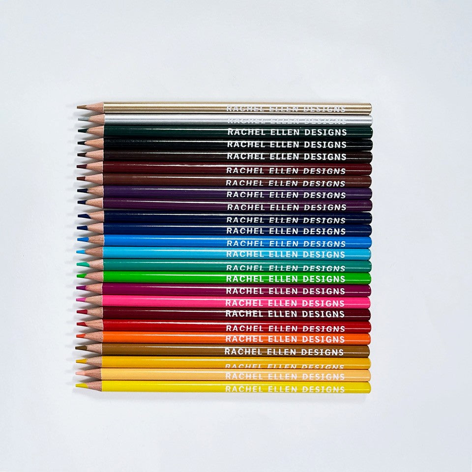 Tube of 24 Colouring Pencils - Unicorn &amp; Rainbow
