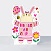Cookie Cutters - Baby Girl Card/Rabbit