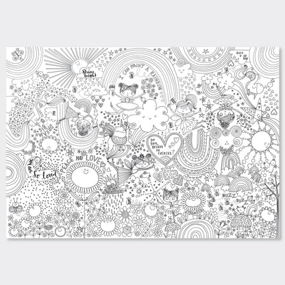 Giant Colouring Posters - Magical Fairy Land