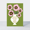 Oopsie Daisy - Happy Birthday To The Best Auntie Ever/Green & Pink Poppies Birthday Card