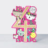 Little Darlings - Age 4 Girl Cats  - Birthday Card
