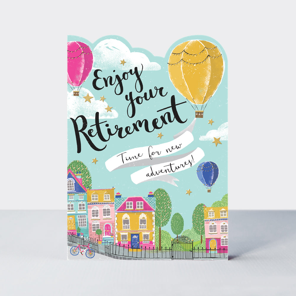 Hot Air Balloons Retirement Card