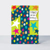 DITTO - Age 1 Boy - Hip Hip Hooray Stars  - Birthday Card