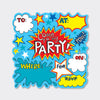Super Hero Comic Party Invitations (8 Pack) - Pow!