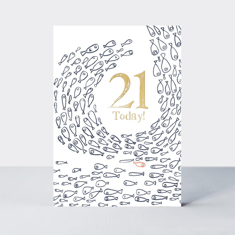 Ebb &amp; Flow - 21st Birthday  - Birthday Card