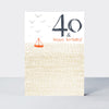 Ebb & Flow - 40th Birthday  - Birthday Card