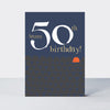 Ebb & Flow - 50th Birthday  - Birthday Card