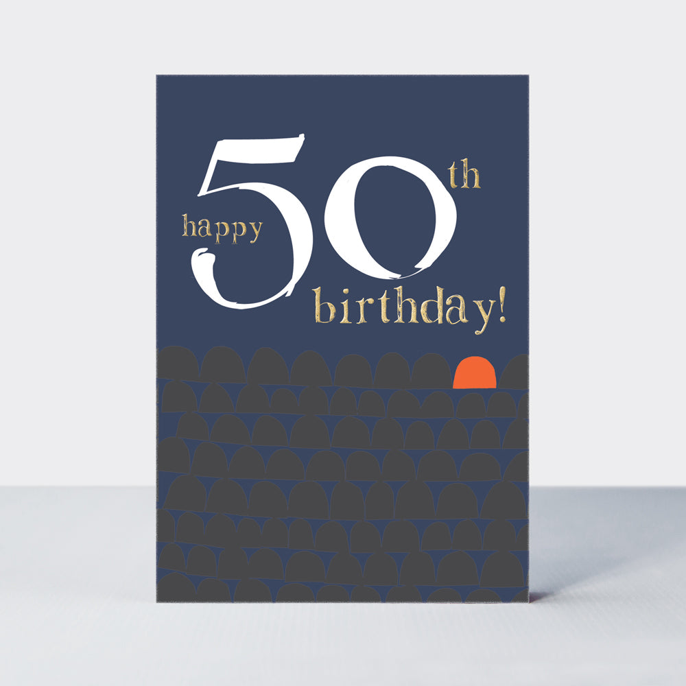 Ebb & Flow - 50th Birthday  - Birthday Card