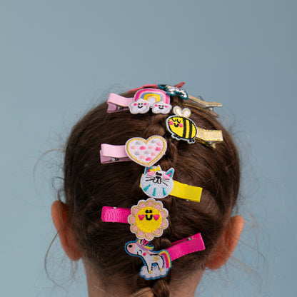 Hair Clips (2 Pack) - Bee &amp; Flower