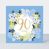 Field Day - Floral Wreath Age 90 birthday card