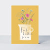 Wild Flower - Feel better soon flower/vase on yellow
