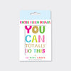 Foiled Pack of notecards - You can totally do this text