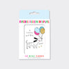 Pack of 10 Foiled Notecards - A Little Note/Dog & Balloons