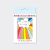 Pack of 10 Foiled Notecards - A Note To Say/Cloud & Rainbow