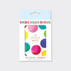 Foiled Pack of 10 Notecards - Little Note/Spots