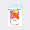 Foiled Pack of 10 Notecards - Note To Say/Vase of Flowers