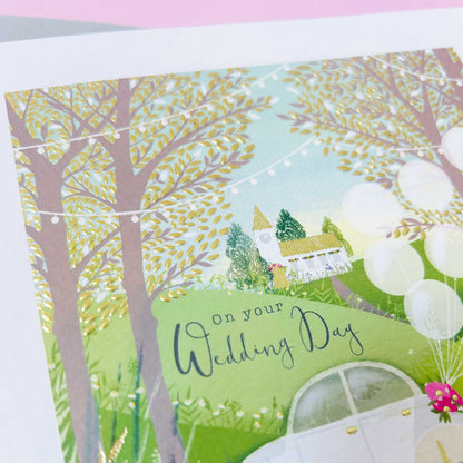 Gallery - Wedding Day Card - car &amp; church