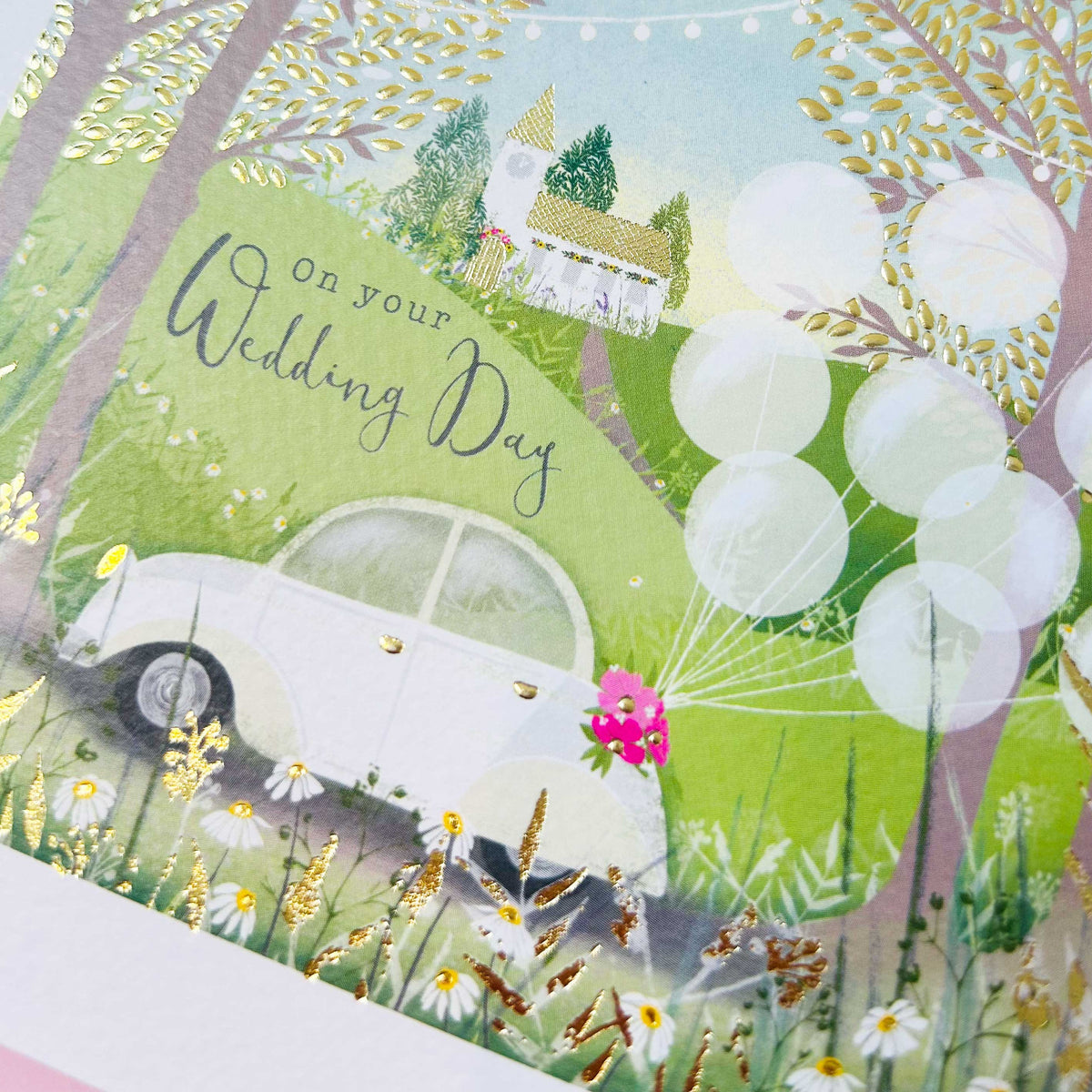 Gallery - Wedding Day Card - car &amp; church