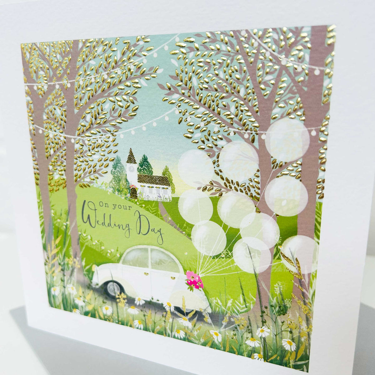 Gallery - Wedding Day Card - car &amp; church