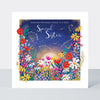 Gallery - Sister Birthday Floral On Purple  - Birthday Card