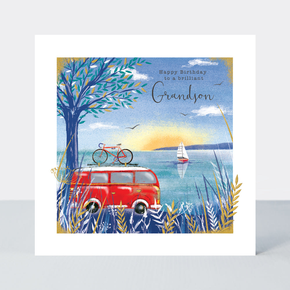Gallery - Grandson Birthday Camper Van Scene  - Birthday Card