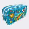 Large Glitter Pencil Case - 'To The Moon' Space Rocket