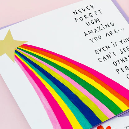 Heart &amp; Soul - Never Forget How Amazing You Are Friendship Card