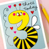 Hey! Age 3 Birthday card - Bee