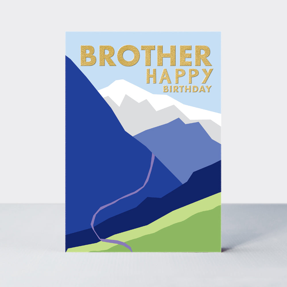 Hike - Brother Birthday Card - Mountains &amp; Valleys