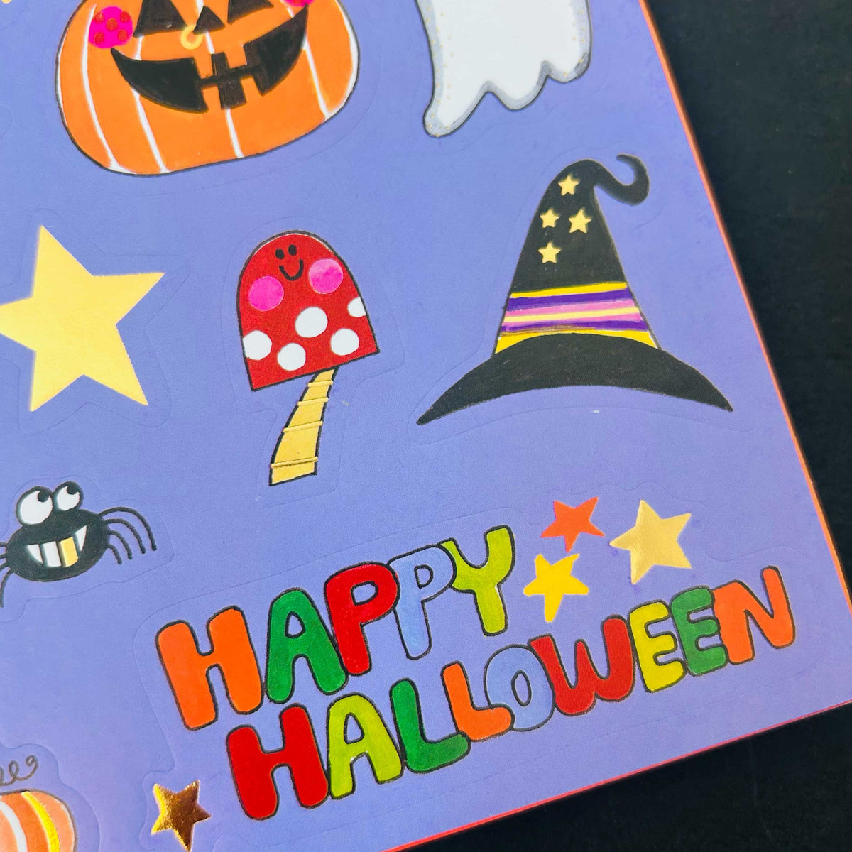 Halloween Die-Cut Colouring Book With Stickers