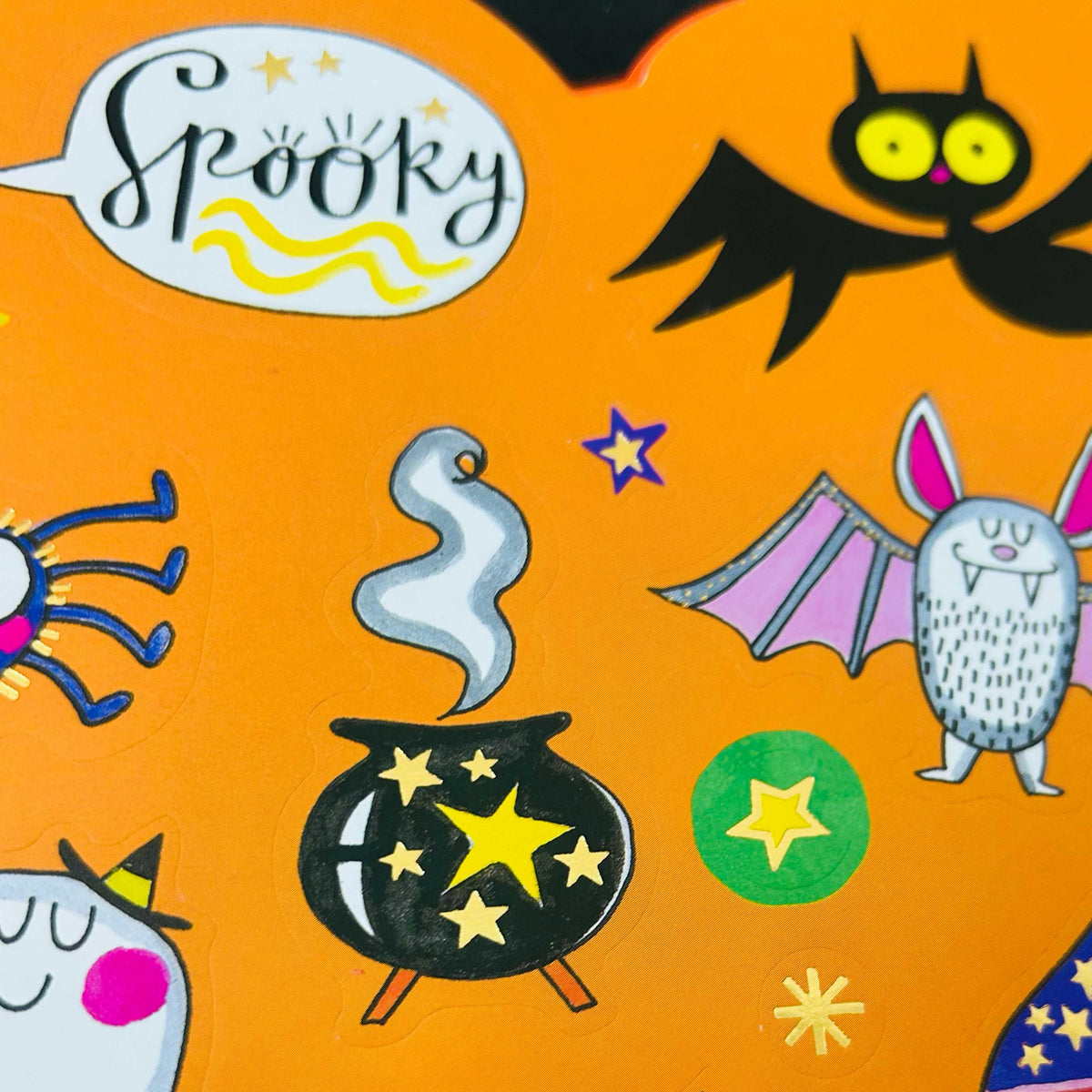 Halloween Die-Cut Colouring Book With Stickers