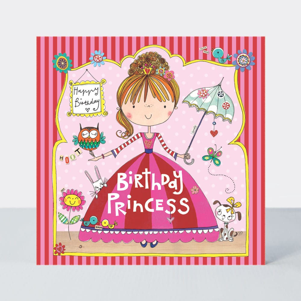 Jigsaw Card - Birthday Princess with Parasol - Birthday Card