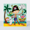 Jigsaw Card - Birthday Pirate  - Birthday Card