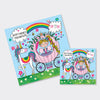 Jigsaw Card - Birthday Princess in Carriage  - Birthday Card