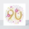 Mika - Floral 90th  - Birthday Card